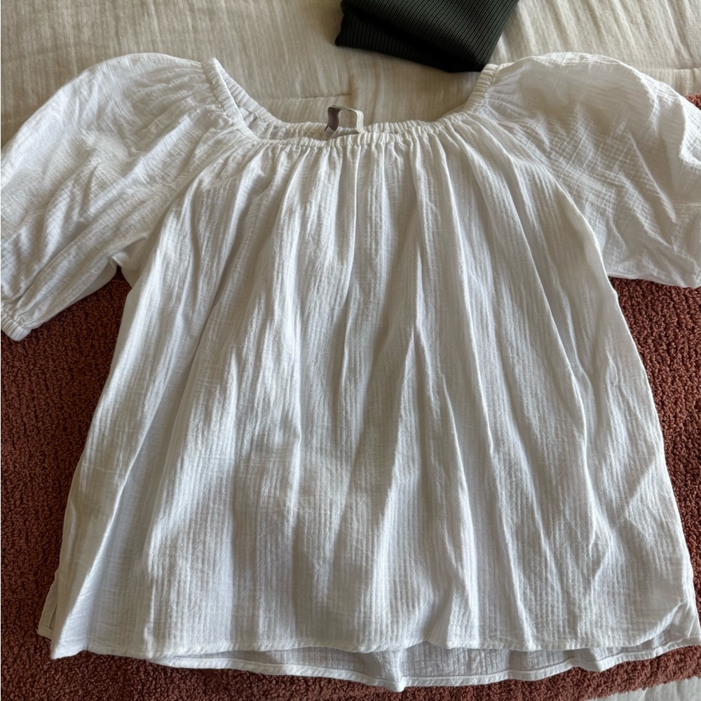 Loft XS flowy sheer shirt.
